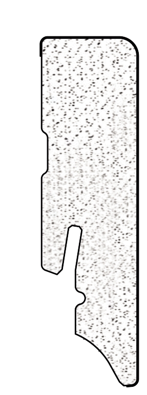 HARO Stecksockelleiste für Disano weiß (Marmor weiß) Kubus