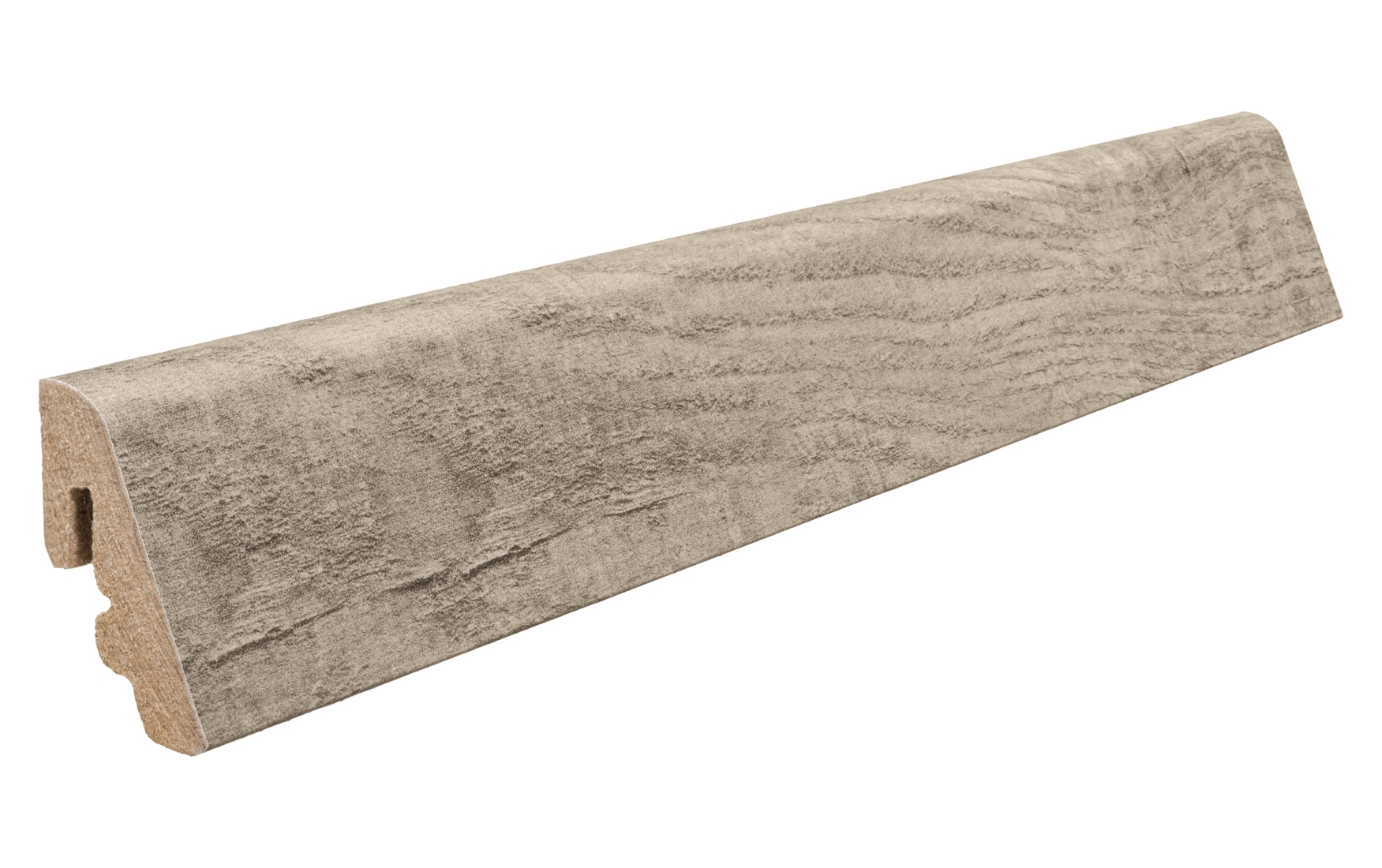 Haro Stecksockelleiste für Korkboden Arteo Shabbby Oak grau MDF-foliert/versiegelt 19x39mm