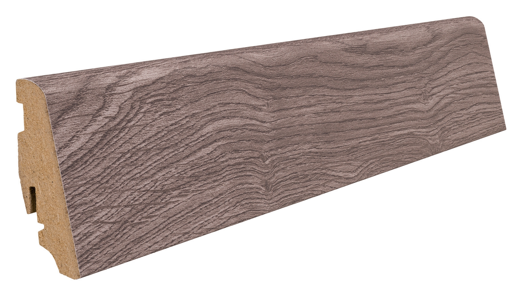 HARO Stecksockelleiste für Laminatboden Eiche Portland Grau MDF-foliert 19x58mm