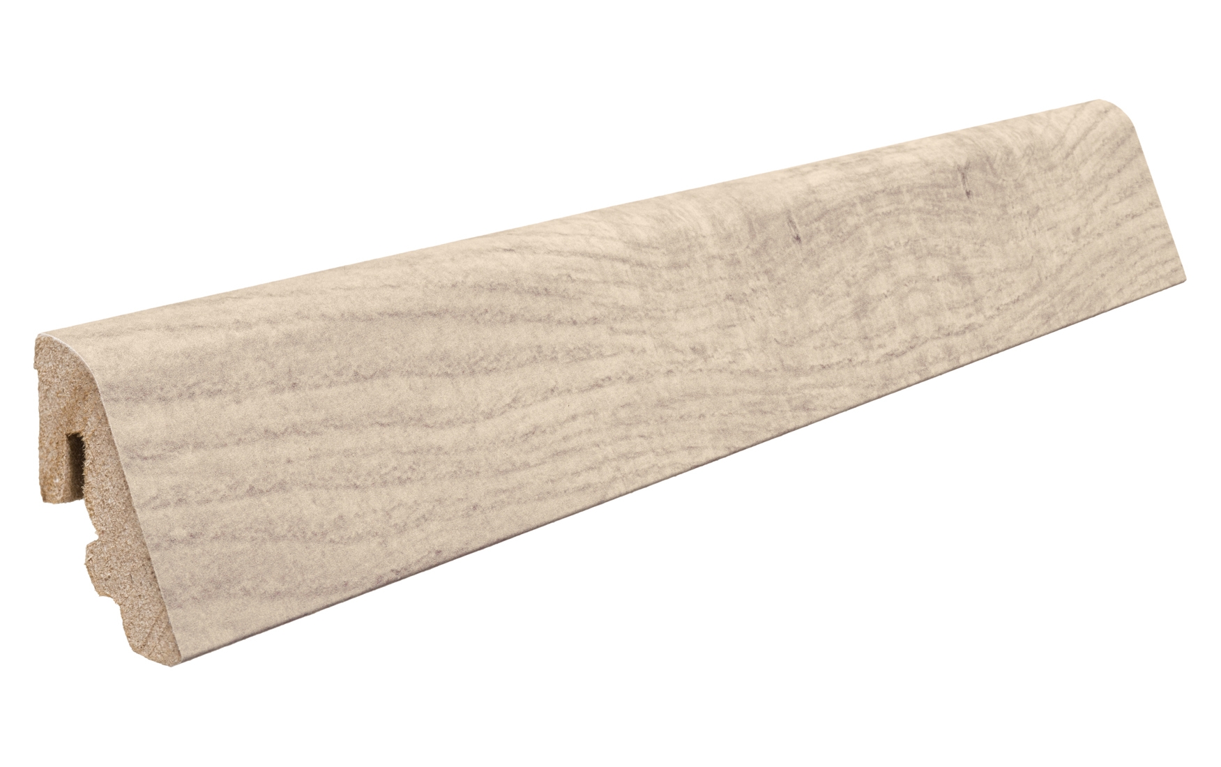 Haro Stecksockelleiste für Korkboden Arteo Shabbby Oak weiß MDF-foliert/versiegelt 19x39mm