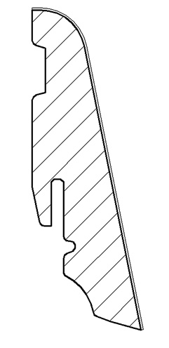 Haro Stecksockelleiste Merbau matt-versiegelt, mit Clipfräsung